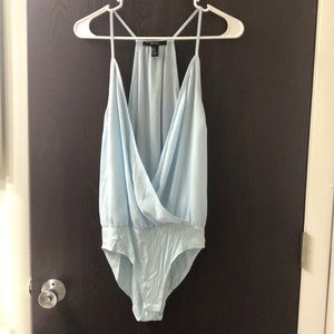 Light Blue Spaghetti Strap Onesie